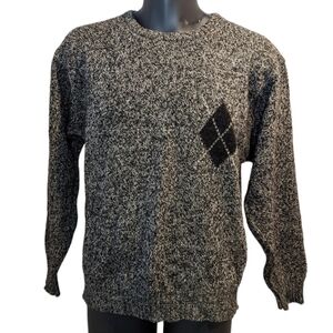 𝅺vintage marled grey wool sweater medium